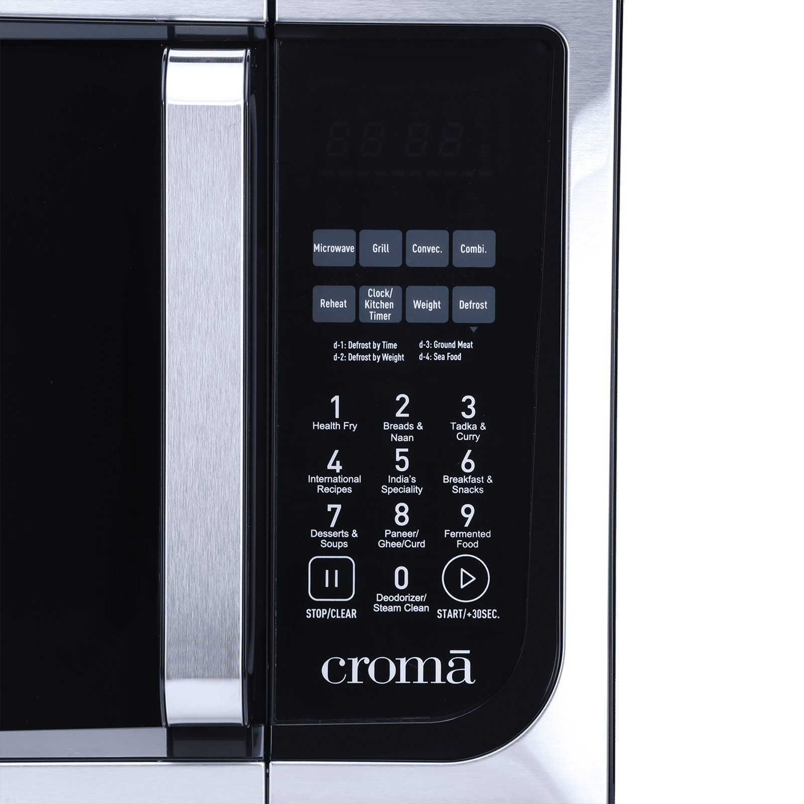 Buy Croma 23L Convection Microwave Oven with LED Display (Black) Online